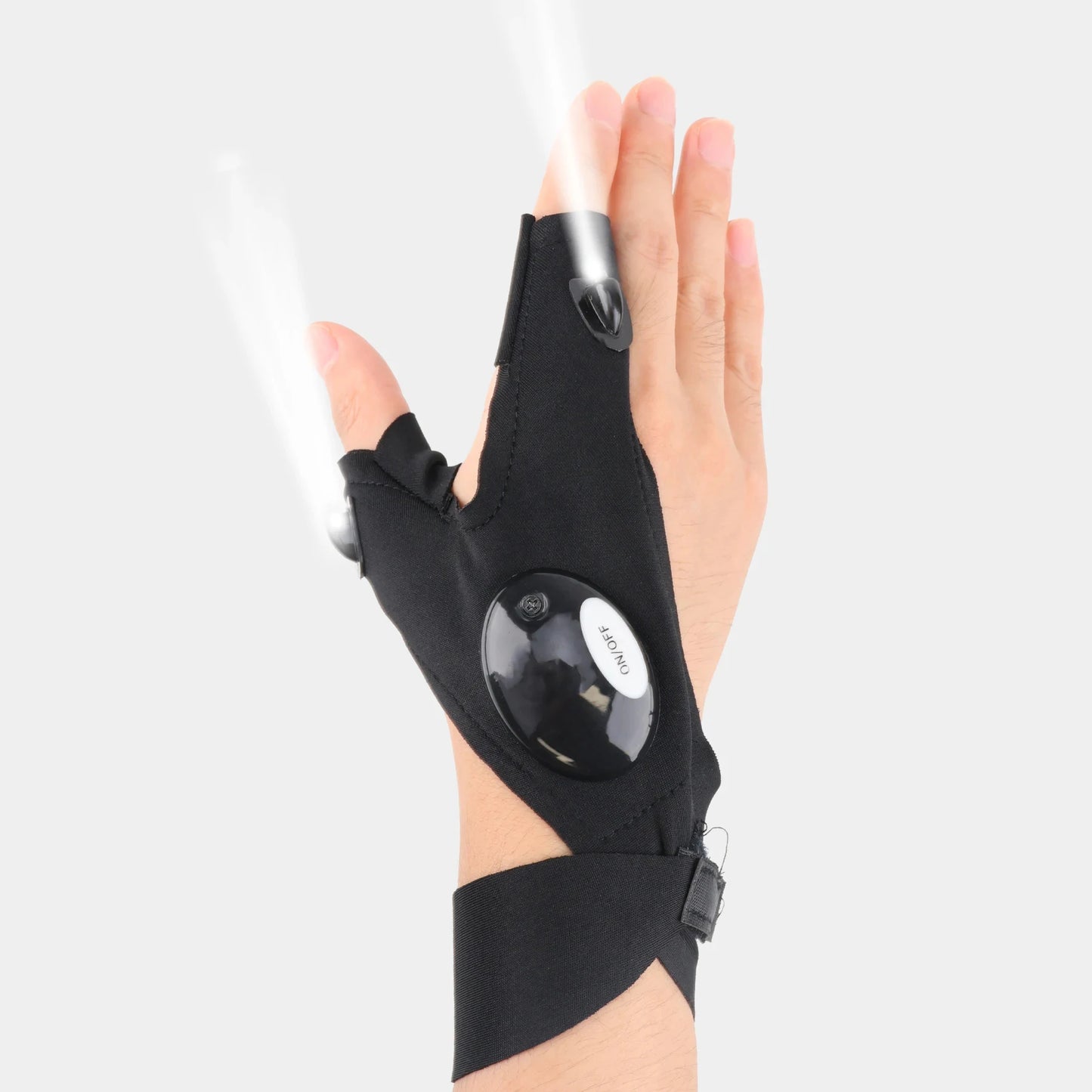 LED Half Finger Glove for Men Women waterproof 